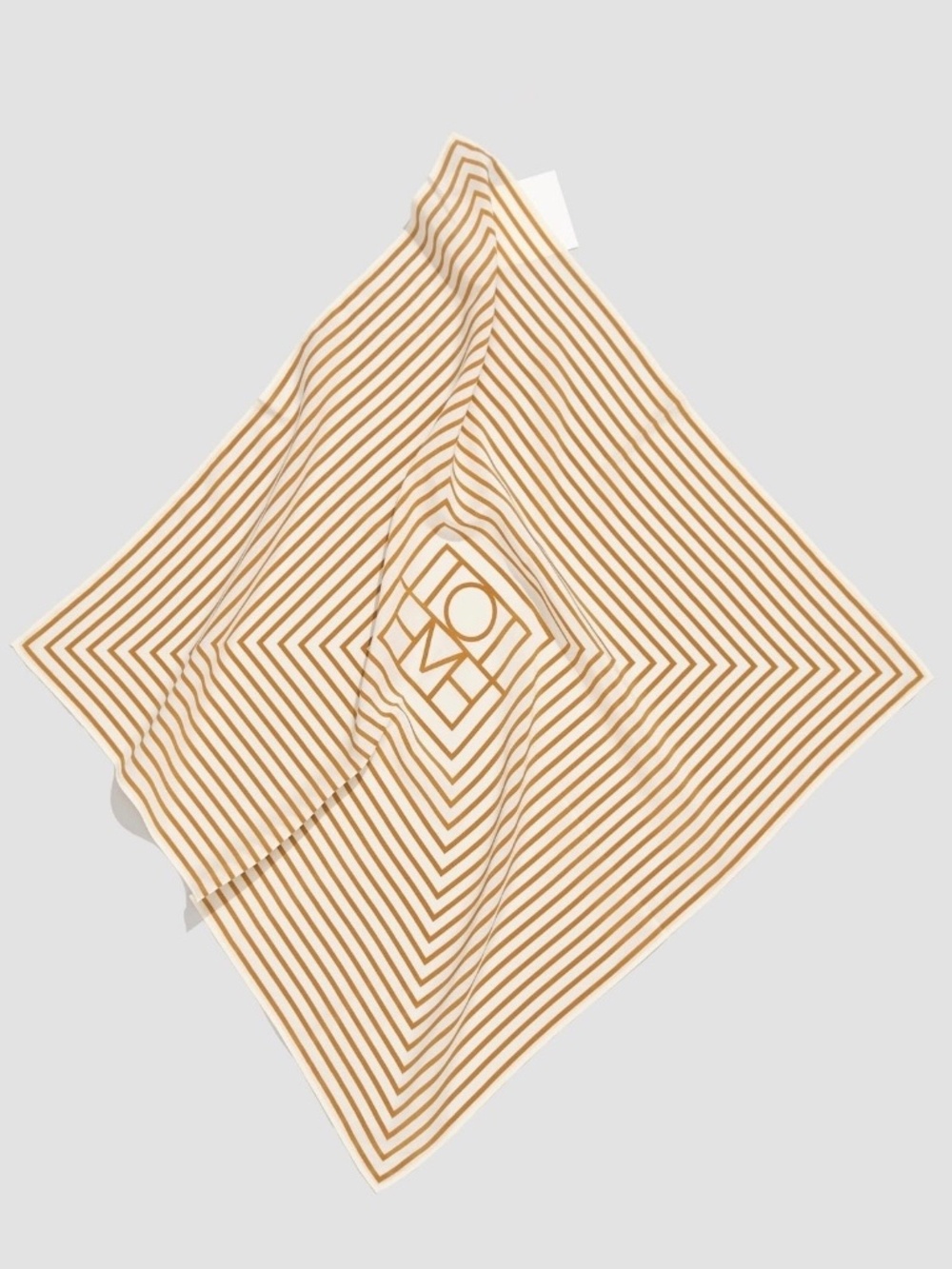 TOTEME San Remo Monogram Silk Scarf in Bone